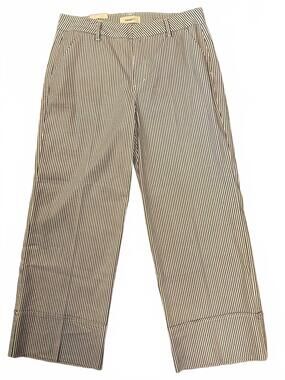 NEW LEVEL99 women's lauren cuffed trouser in french blue stripe